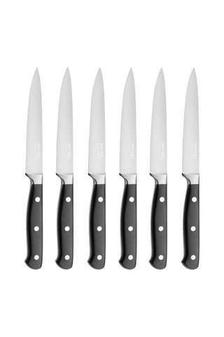 6 couteaux à steak en acier inoxydable Blason - 12,5 cm