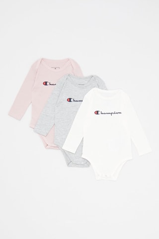 3 bodis American Classics - Blanco, rosa y gris