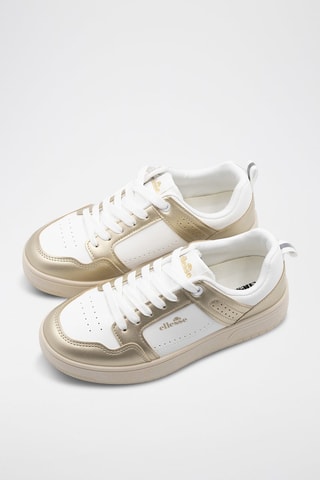 Zapatillas - Blanco y dorado