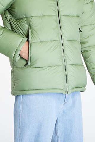 Anorak con capucha - Negro y verde