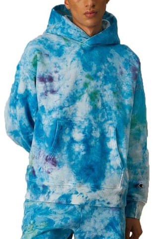 Sweater met Tie and Dye Effect - Blauw en Wit - Wit en blauw