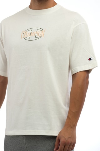 Camiseta - Blanco, negro y naranja