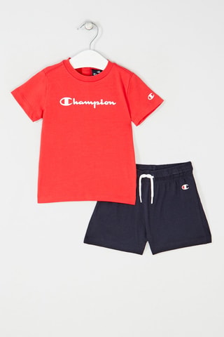 Camiseta y short - Blanco, rojo y azul