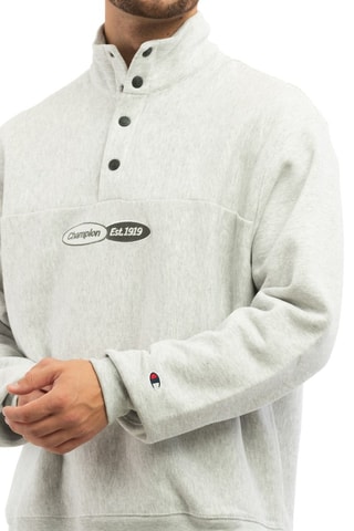 Sweater - Gemêleerd Lichtgrijs - Zwart, blauw en grijs