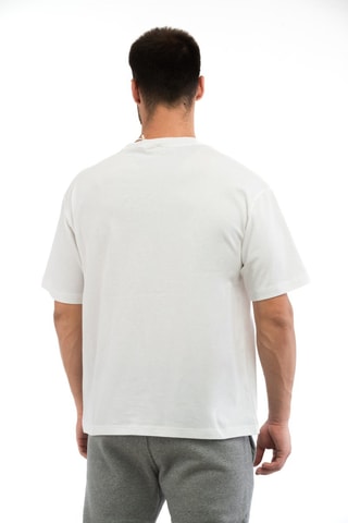 Camiseta - Blanco, azul y gris