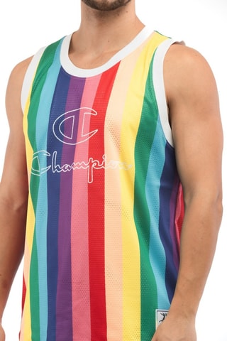 Camiseta de tirantes reversible - Blanco, rojo y verde