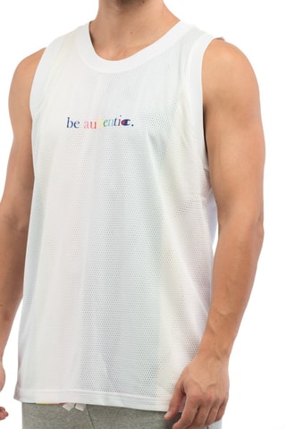 Camiseta de tirantes reversible - Blanco, rojo y verde