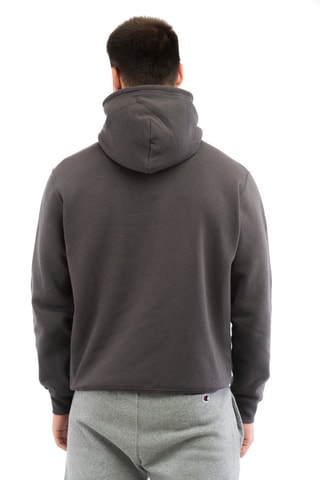 Sweater met Capuchon - Donkergrijs - Wit en grijs
