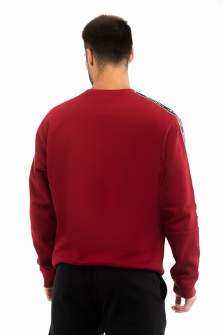 Sudadera - Burdeos - Blanco, negro y rojo