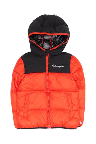 Anorak con capucha - Rojo y negro - Negro y rojo