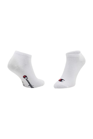 3 pares de calcetines cortos - Blanco, azul marino y gris oscuro jaspeado - Gris