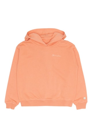 Sudadera con capucha - Blanco y naranja