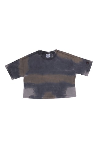 Camiseta tie-dye - Azul y gris