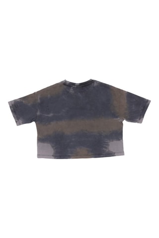 Camiseta tie-dye - Azul y gris