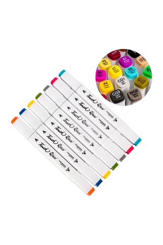 48 Markers met Dubbele Punt - Multicolor