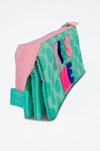 Etui - Groen - Blauw, groen en roze