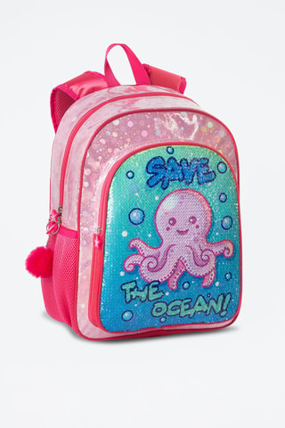 Rugtas Save The Ocean Fuchsia - Roze
