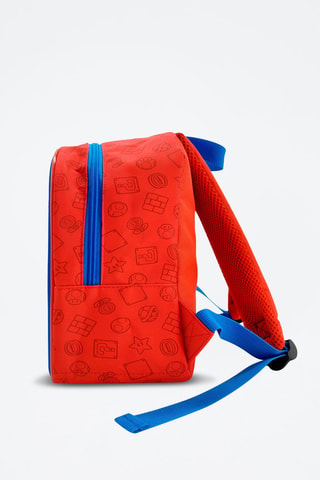 Rugtas Super Mario- Felblauw - Wit, rood en blauw