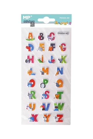 24 3D Stickers - 21 x 9,5 x 0,1 cm