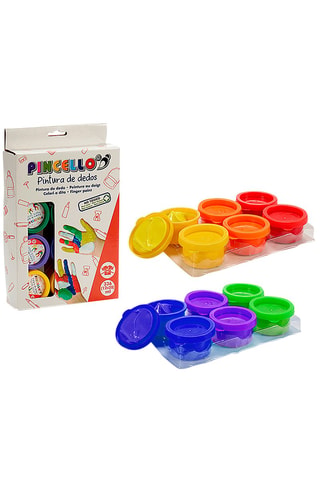 12 potjes vingerverf - 12 x 28 ml