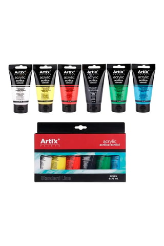 6 Tubes Acrylverf - 75 ml