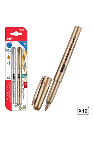 2 Markers - Goudkleurig en Zilverkleurig Inkt