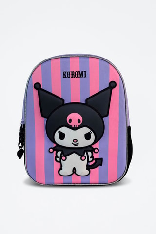 Rugtas Kuromi Sanrio - Zwart - Zwart, paars en roze