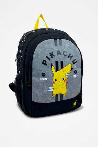 Rugtas Pikachu Pokemon - Gemêleerd Donkergrijs en Nachtblauw - Blauw en grijs