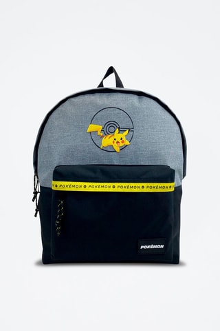 Rugtas Pikachu Pokemon - Lichtgrijs - Blauw en grijs