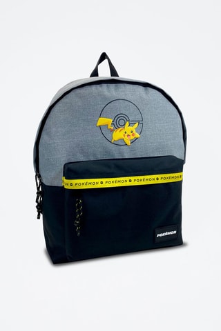 Rugtas Pikachu Pokemon - Lichtgrijs - Blauw en grijs