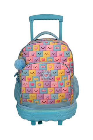 Rugtas met Wieltjes BlinBlin Faces - Multicolor