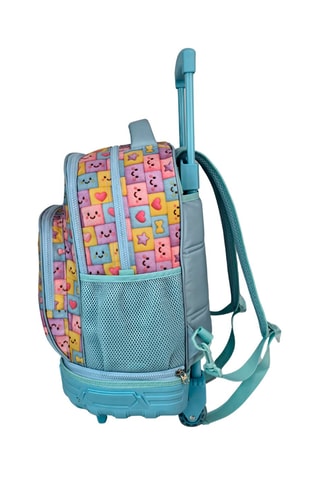 Rugtas met Wieltjes BlinBlin Faces - Multicolor