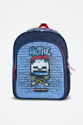 Rugtas Minecraft - Marineblauw en Indigoblauw - Rood en blauw