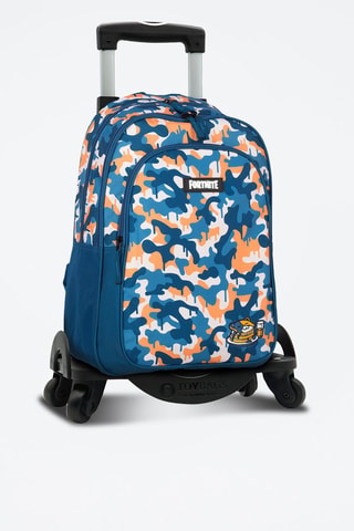 Rugtas met Wieltjes Fortnite Blue Campo - Blauw en oranje