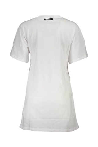 Robe t-shirt regular - Blanc - Blanc et bleu