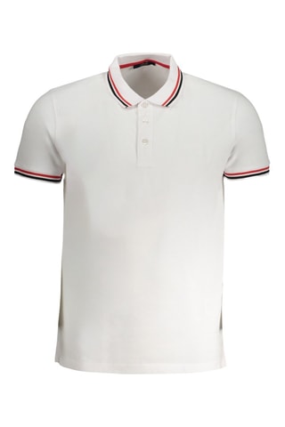 Polo - Blanc - Blanc, noir et rouge