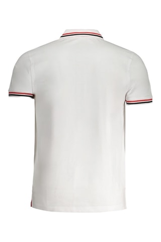 Polo - Blanc - Blanc, noir et rouge