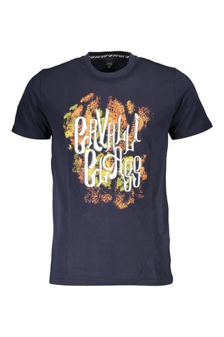 T-shirt - Bleu marine - Blanc, bleu, jaune et orange