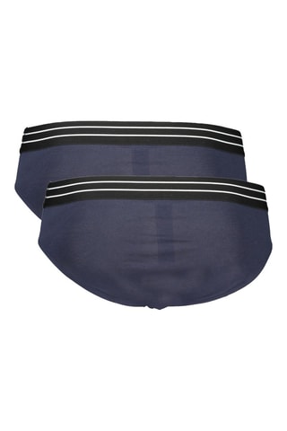 2 slips - Blanc, noir et bleu