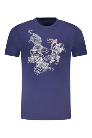 T-shirt - Bleu cobalt - Blanc et bleu