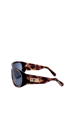 Lunettes de soleil femme - Catégorie 2 - GCDS - Beige, bleu et marron