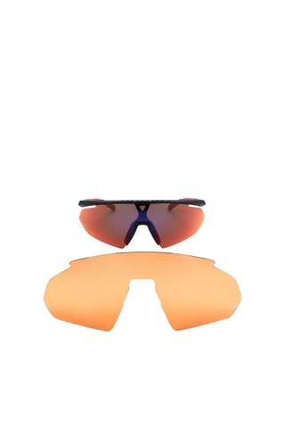Lunettes de soleil homme - Verres effet miroir - Catégorie 3 - Adidas Sport - Noir et rouge