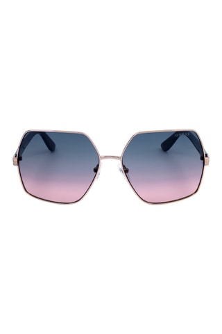 Lunettes de soleil femme - Catégorie 2 - Guess - Bleu, rose et doré