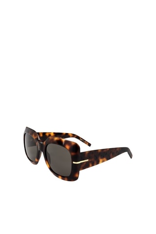 Lunettes de soleil femme - Catégorie 3 - Hugo Boss - Marron, doré et gris