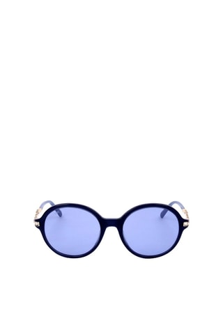 Lunettes de soleil ornées de cristaux Swaroski femme - Catégorie 2 - Swarovski - Blanc, bleu et doré