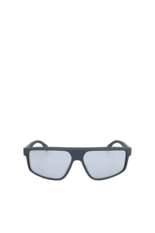 Lunettes de soleil homme - Verres effet miroir - Catégorie 3 - Hugo Boss - Rouge et gris