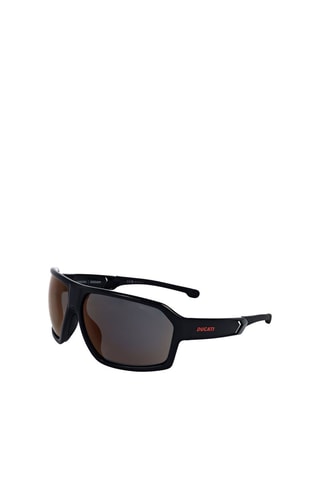 Lunettes de soleil polarisées homme - Verres effet miroir - Catégorie 3 - Carrera - Noir et rouge