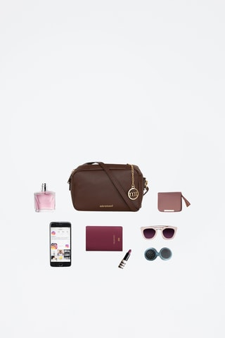 Sac bandoulière en cuir Astolfo - Marron