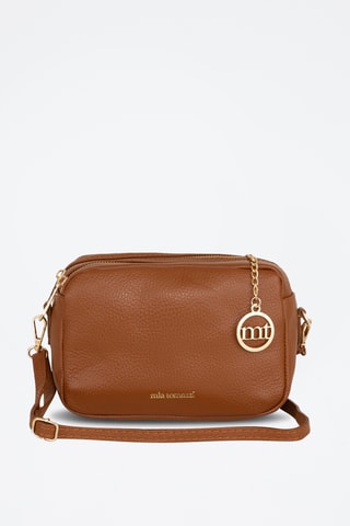 Sac bandoulière en cuir Astolfo - Marron