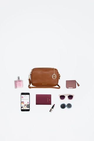 Sac bandoulière en cuir Astolfo - Marron